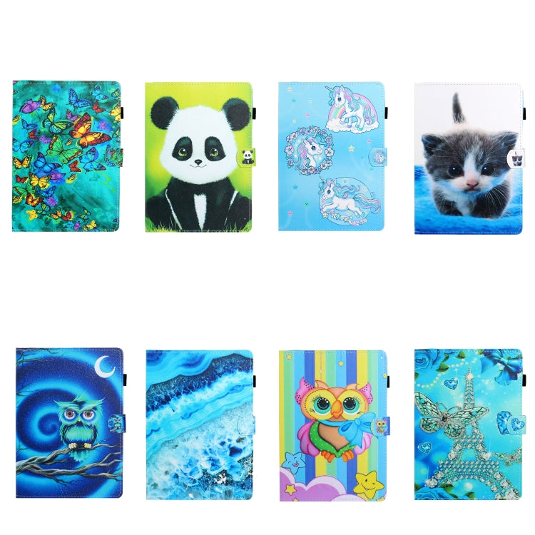 10 inch Universal Colored Drawing Horizontal Flip PU Leather Case with Holder & Card Slot(Rainbow Owl) - 10 - 11 inch by PMC TechLife | Online Shopping South Africa | PMC TechLife | Buy Now Pay Later Mobicred