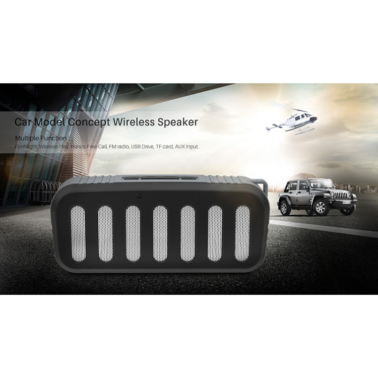 NewRixing NR-2013 TWS Car Exhaust Duct-shaped Bluetooth Speaker(Black) - Desktop Speaker by NewRixing | Online Shopping South Africa | PMC Jewellery | Buy Now Pay Later Mobicred