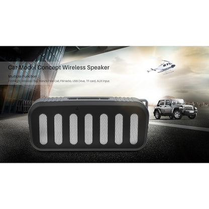 NewRixing NR-2013 TWS Car Exhaust Duct-shaped Bluetooth Speaker(Black) - Desktop Speaker by NewRixing | Online Shopping South Africa | PMC Jewellery | Buy Now Pay Later Mobicred