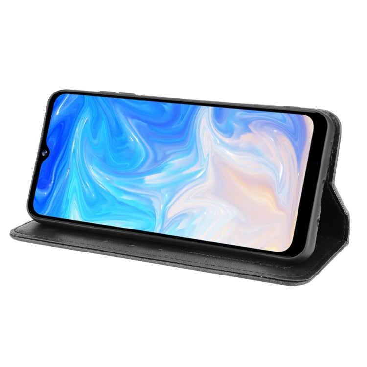 For Doogee N40 Pro Magnetic Buckle Retro Pattern Horizontal Flip Leather Case with Holder & Card Slot & Wallet(Black) - More Brand by PMC TechLife | Online Shopping South Africa | PMC TechLife | Buy Now Pay Later Mobicred