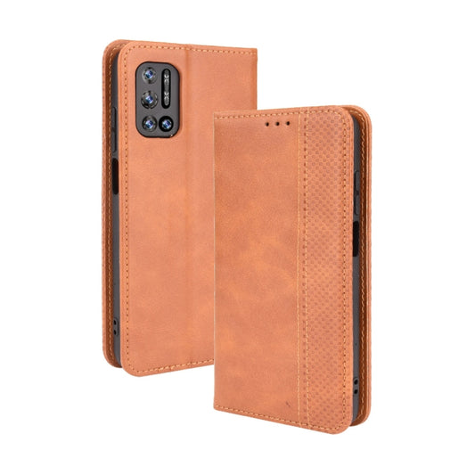 For Doogee N40 Pro Magnetic Buckle Retro Pattern Horizontal Flip Leather Case with Holder & Card Slot & Wallet(Brown) - More Brand by PMC Jewellery | Online Shopping South Africa | PMC Jewellery | Buy Now Pay Later Mobicred