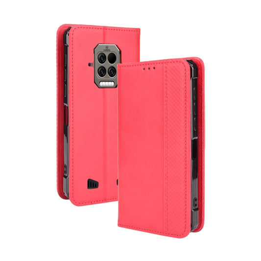 For Doogee S86 / S86 Pro Magnetic Buckle Retro Pattern Horizontal Flip Leather Case with Holder & Card Slot & Wallet(Red) - More Brand by PMC Jewellery | Online Shopping South Africa | PMC Jewellery | Buy Now Pay Later Mobicred