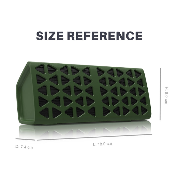 NewRixing NR-3021 TWS Hollow Triangle Pattern Bluetooth Speaker(Red) - free shipping - PMC Jewellery - Order now!