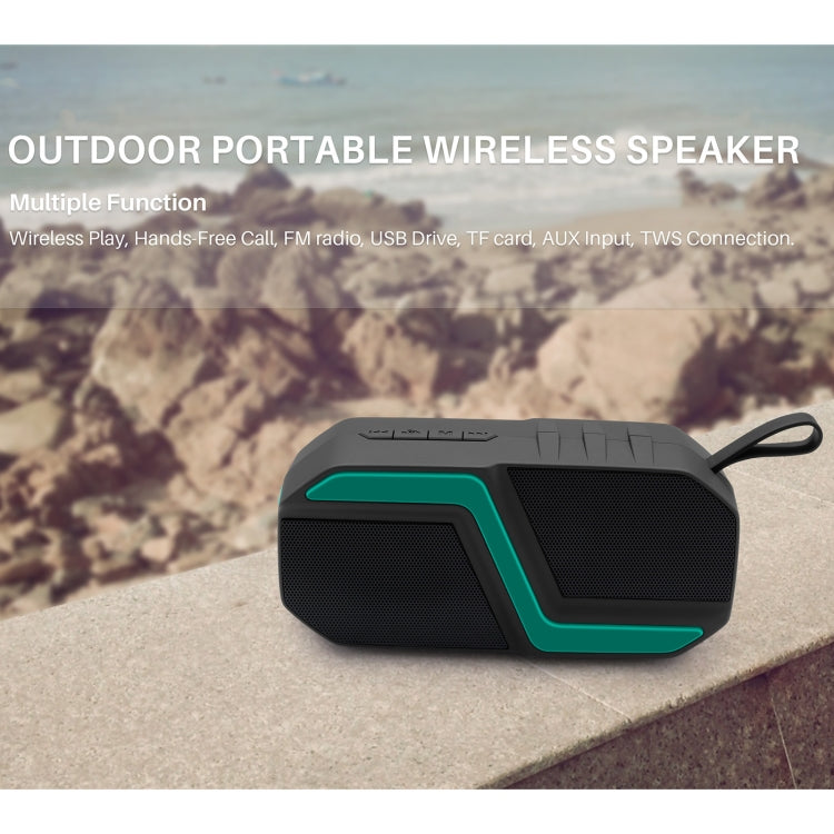 NewRixing NR-5019 Outdoor Portable Bluetooth Speaker, Support Hands-free Call / TF Card / FM / U Disk(Black) - Desktop Speaker by NewRixing | Online Shopping South Africa | PMC Jewellery | Buy Now Pay Later Mobicred