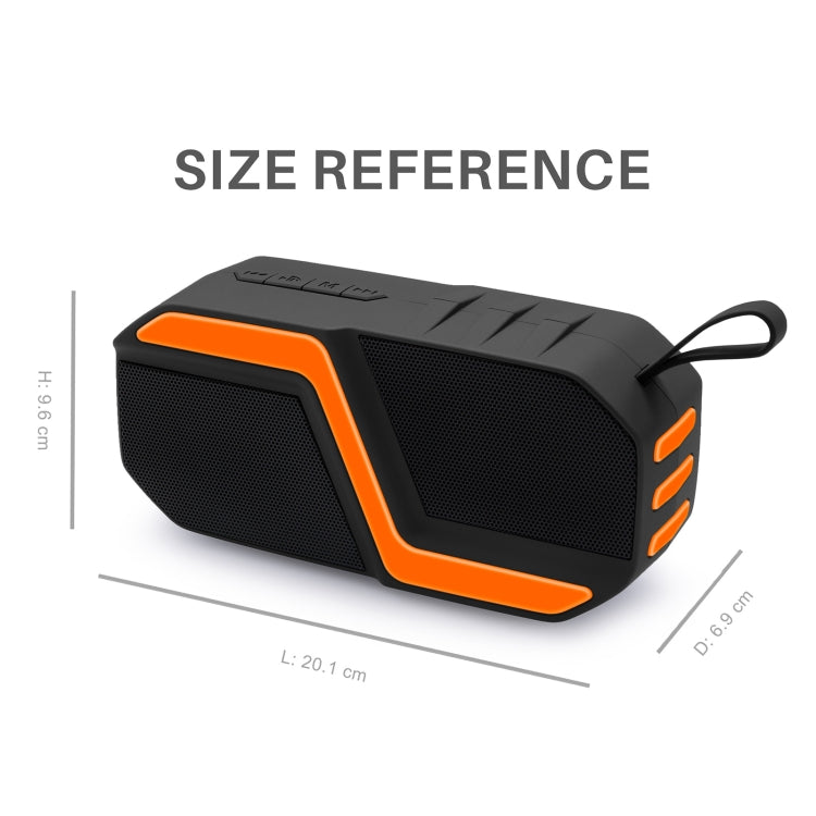 NewRixing NR-5019 Outdoor Portable Bluetooth Speaker, Support Hands-free Call / TF Card / FM / U Disk(Green) - free shipping - PMC Jewellery - Order now!