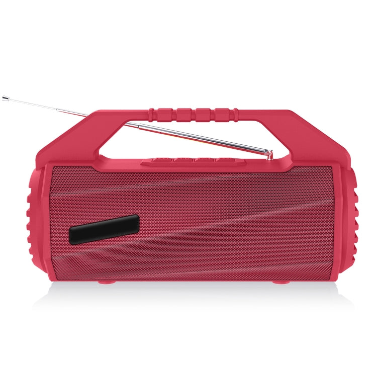 NewRixing NR-4025FM Outdoor Splash-proof Water Portable Bluetooth Speaker, Support Hands-free Call / TF Card / FM / U Disk(Red) - Desktop Speaker by NewRixing | Online Shopping South Africa | PMC Jewellery | Buy Now Pay Later Mobicred