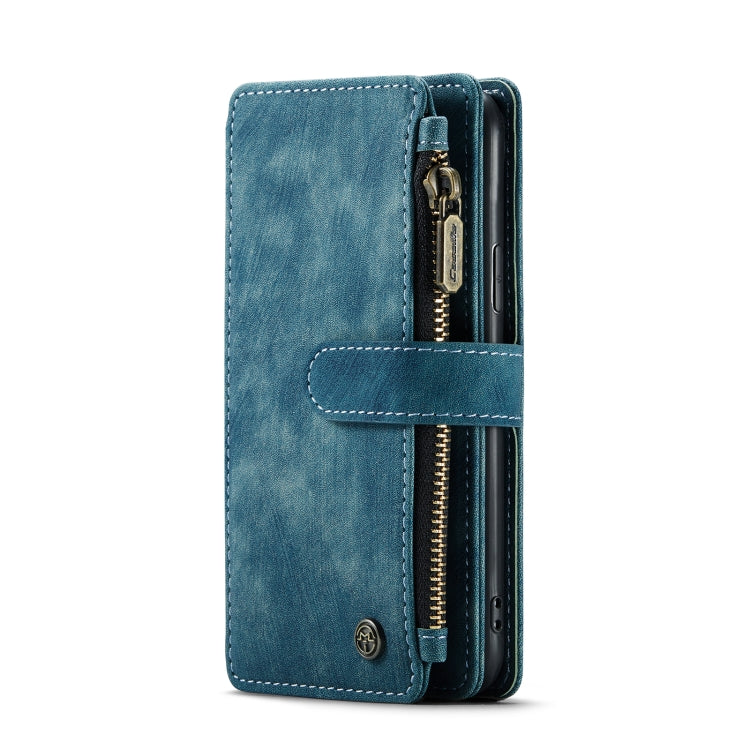 For iPhone 11 Pro CaseMe-C30 PU + TPU Multifunctional Horizontal Flip Leather Case with Holder & Card Slot & Wallet & Zipper Pocket (Blue) - iPhone 11 Pro Cases by CaseMe | Online Shopping South Africa | PMC Jewellery | Buy Now Pay Later Mobicred