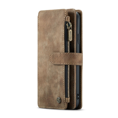 For iPhone XR CaseMe-C30 PU + TPU Multifunctional Horizontal Flip Leather Case with Holder & Card Slot & Wallet & Zipper Pocket(Brown) - More iPhone Cases by CaseMe | Online Shopping South Africa | PMC Jewellery | Buy Now Pay Later Mobicred