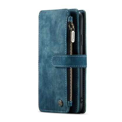 For iPhone XR CaseMe-C30 PU + TPU Multifunctional Horizontal Flip Leather Case with Holder & Card Slot & Wallet & Zipper Pocket(Blue) - More iPhone Cases by CaseMe | Online Shopping South Africa | PMC Jewellery | Buy Now Pay Later Mobicred