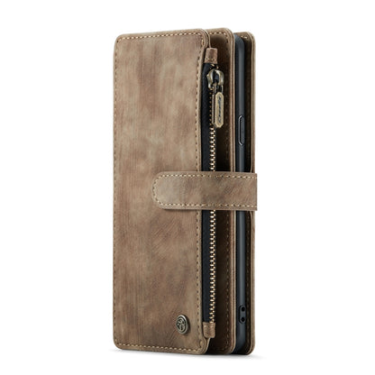 For Samsung Galaxy S9+ CaseMe-C30 PU + TPU Multifunctional Horizontal Flip Leather Case with Holder & Card Slot & Wallet & Zipper Pocket(Brown) - Galaxy Phone Cases by CaseMe | Online Shopping South Africa | PMC Jewellery | Buy Now Pay Later Mobicred