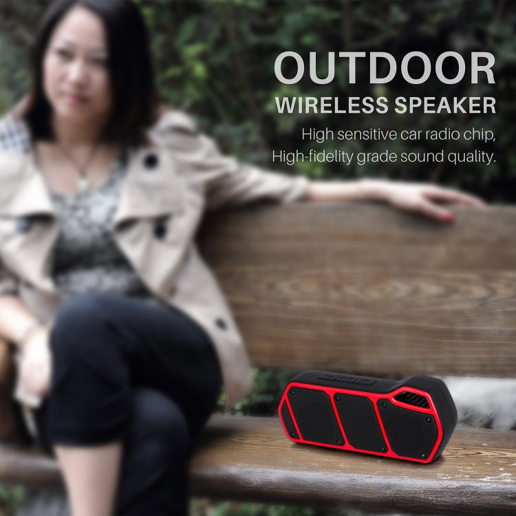 NewRixing NR-5011 Outdoor Portable Bluetooth Speakerr, Support Hands-free Call / TF Card / FM / U Disk(Blue) - free shipping - PMC Jewellery - Order now!