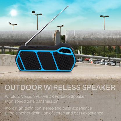 NewRixing NR-5011fm Outdoor Portable Bluetooth Speakerr, Support Hands-free Call / TF Card / FM / U Disk(Black) - Desktop Speaker by NewRixing | Online Shopping South Africa | PMC Jewellery | Buy Now Pay Later Mobicred