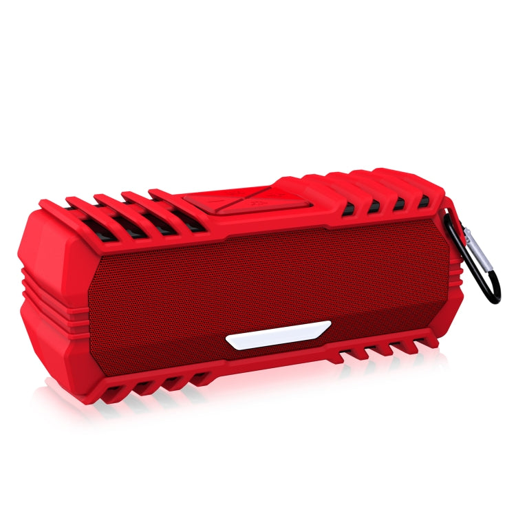 NewRixing NR-5015 Outdoor Portable Bluetooth Speakerr with Hook, Support Hands-free Call / TF Card / FM / U Disk(Red) - free shipping - PMC Jewellery - Order now!