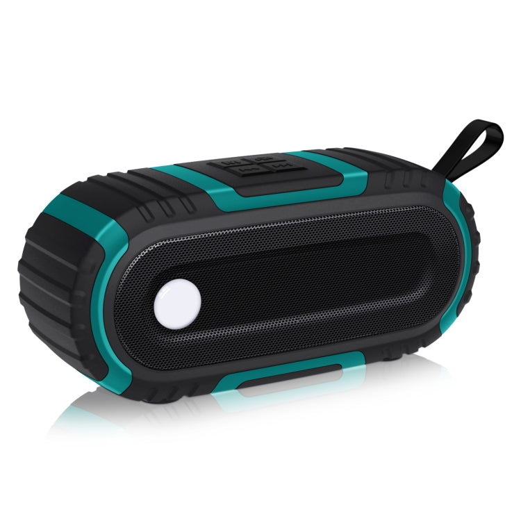 NewRixing NR-5016 Outdoor Splash-proof Water Bluetooth Speaker, Support Hands-free Call / TF Card / FM / U Disk(Green) - Desktop Speaker by NewRixing | Online Shopping South Africa | PMC Jewellery | Buy Now Pay Later Mobicred