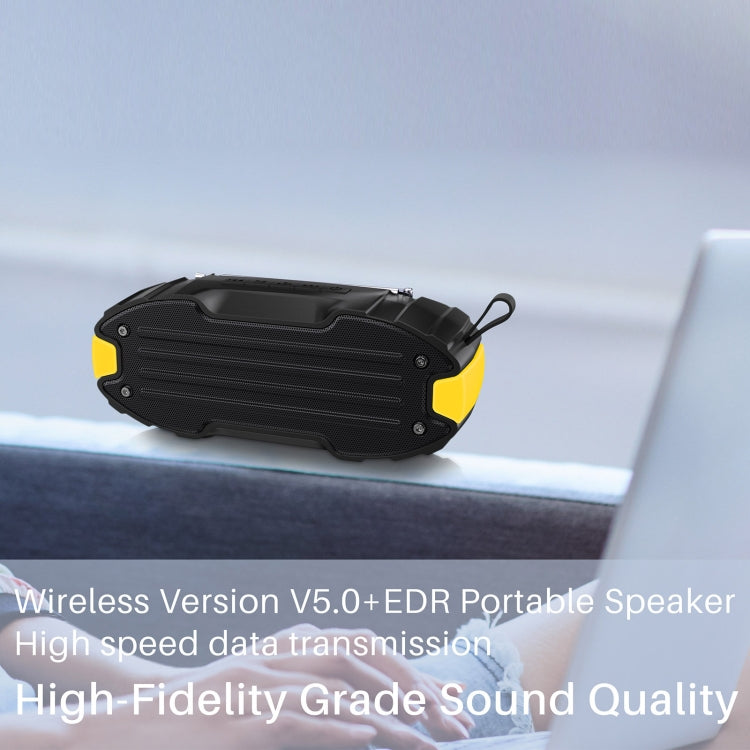 New Rixing NR-907FM TWS Outdoor Bluetooth Speaker Support Hands-free Call / FM with Handle & Antenna(Red) - free shipping - PMC Jewellery - Order now!