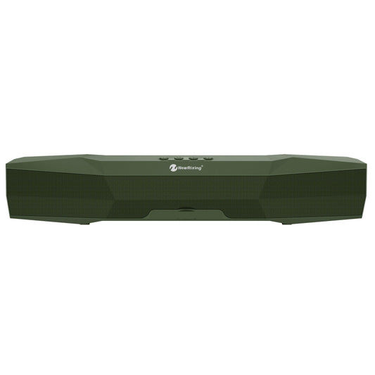 NewRixing NR-7011 Outdoor Portable Bluetooth Speaker with Phone Holder, Support Hands-free Call / TF Card / FM / U Disk(Green) - Desktop Speaker by NewRixing | Online Shopping South Africa | PMC Jewellery | Buy Now Pay Later Mobicred