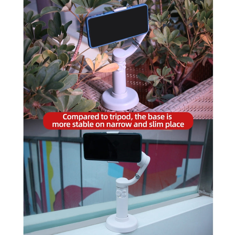 Sunnylife DZ75 Mobile Phone Gimbal Desktop Fixed Stand Base for DJI OM 5(Grey) -  by Sunnylife | Online Shopping South Africa | PMC TechLife | Buy Now Pay Later Mobicred