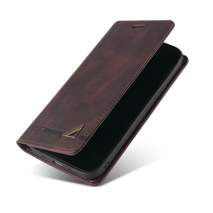 For OPPO F19 / A74 Skin Feel Anti-theft Brush Horizontal Flip Leather Case with Holder & Card Slots & Wallet(Brown) - OPPO Cases by PMC Jewellery | Online Shopping South Africa | PMC Jewellery | Buy Now Pay Later Mobicred