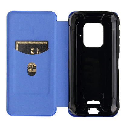 For Doogee S59 / S59 Pro Carbon Fiber Texture Horizontal Flip TPU + PC + PU Leather Case with Card Slot(Blue) - More Brand by PMC Jewellery | Online Shopping South Africa | PMC Jewellery | Buy Now Pay Later Mobicred