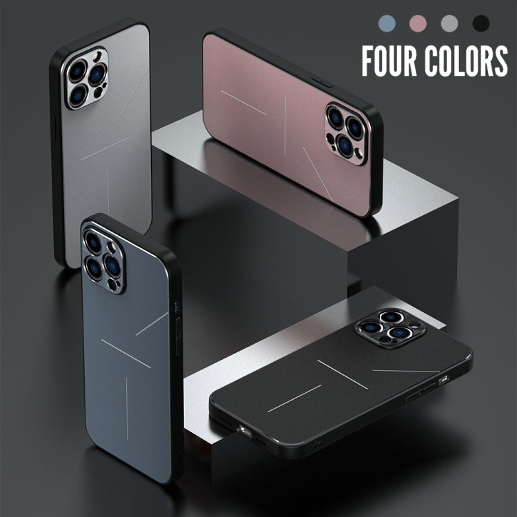 For iPhone 13 Pro Max R-JUST RJ-52 3-Line Style Metal TPU Shockproof Protective Case (Silver) - iPhone 13 Pro Max Cases by R-JUST | Online Shopping South Africa | PMC TechLife | Buy Now Pay Later Mobicred