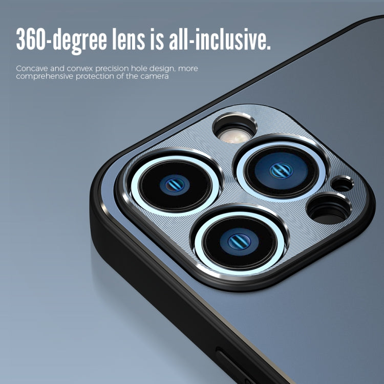 For iPhone 13 Pro Max R-JUST RJ-52 3-Line Style Metal TPU Shockproof Protective Case (Silver) - iPhone 13 Pro Max Cases by R-JUST | Online Shopping South Africa | PMC TechLife | Buy Now Pay Later Mobicred