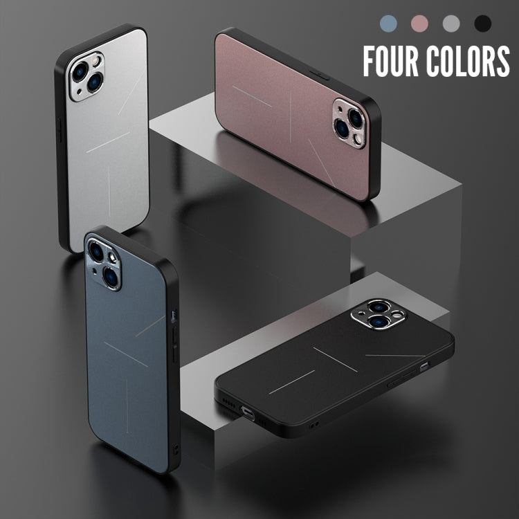 For iPhone 12 R-JUST RJ-52 3-Line Style Metal TPU Shockproof Protective Case(Silver) - iPhone 12 / 12 Pro Cases by R-JUST | Online Shopping South Africa | PMC TechLife | Buy Now Pay Later Mobicred