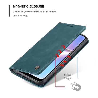 For Galaxy A10s CaseMe-013 Multifunctional Horizontal Flip Leather Case with Card Slot & Holder & Wallet(Blue) - Galaxy Phone Cases by CaseMe | Online Shopping South Africa | PMC Jewellery | Buy Now Pay Later Mobicred