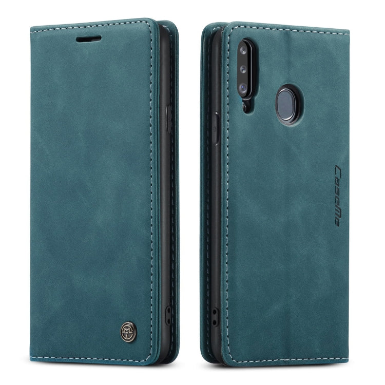 For Galaxy A20s CaseMe-013 Multifunctional Horizontal Flip Leather Case with Card Slot & Holder & Wallet(Blue) - Galaxy Phone Cases by CaseMe | Online Shopping South Africa | PMC Jewellery | Buy Now Pay Later Mobicred