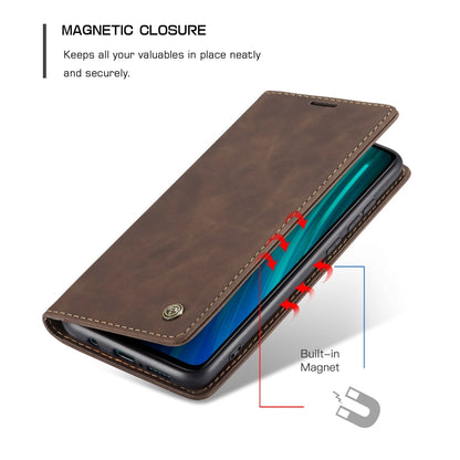 For Xiaomi Redmi Note 8 Pro CaseMe-013 Multifunctional Horizontal Flip Leather Case with Card Slot & Holder & Wallet(Coffee) - Xiaomi Cases by CaseMe | Online Shopping South Africa | PMC Jewellery | Buy Now Pay Later Mobicred