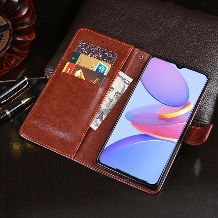 For U-MAGIC 30e idewei Crazy Horse Texture Horizontal Flip Leather Case with Holder & Card Slots & Wallet(Rose Red) - More Brand by idewei | Online Shopping South Africa | PMC Jewellery | Buy Now Pay Later Mobicred