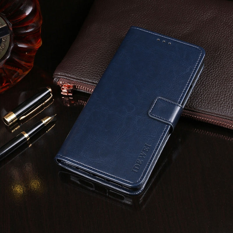 For U-MAGIC 30e idewei Crazy Horse Texture Horizontal Flip Leather Case with Holder & Card Slots & Wallet(Dark Blue) - More Brand by idewei | Online Shopping South Africa | PMC Jewellery | Buy Now Pay Later Mobicred