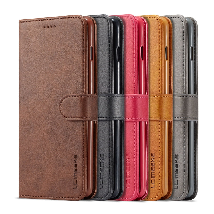 For Galaxy S10 Plus LC.IMEEKE Calf Texture Horizontal Flip Leather Case, with Holder & Card Slots & Wallet(Yellow) - Galaxy Phone Cases by LC.IMEEKE | Online Shopping South Africa | PMC TechLife | Buy Now Pay Later Mobicred