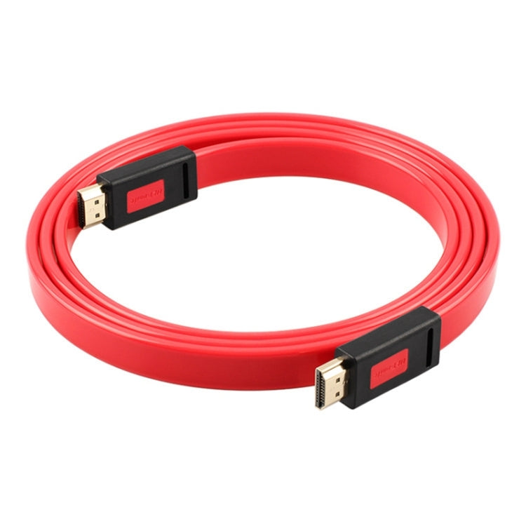 ULT-unite 4K Ultra HD Gold-plated HDMI to HDMI Flat Cable, Cable Length:10m(Transparent Red) - Cable by ult-unite | Online Shopping South Africa | PMC Jewellery | Buy Now Pay Later Mobicred