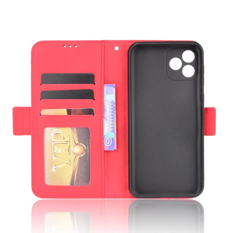 For Blackview Oscal C20 Skin Feel Calf Pattern Horizontal Flip Leather Case with Holder & Card Slots & Photo Frame(Red) - More Brand by PMC Jewellery | Online Shopping South Africa | PMC Jewellery | Buy Now Pay Later Mobicred
