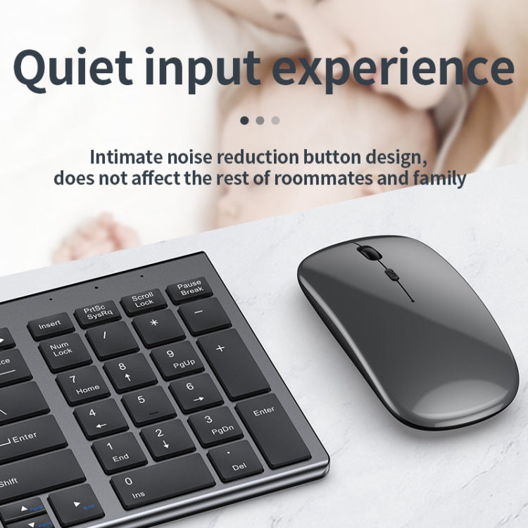 109 Three-mode Wireless Bluetooth Keyboard Mouse Set(Black) - Wireless Keyboard by PMC Jewellery | Online Shopping South Africa | PMC Jewellery | Buy Now Pay Later Mobicred