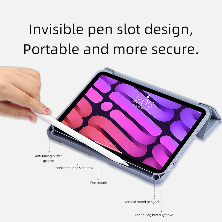 For iPad mini 6 / mini 2024 Mutural Pinyue Series Horizontal Flip Tablet Case with Holder & Pen Slot & Sleep / Wake-up Function(Mint Green) - free shipping - PMC TechLife - Order now!