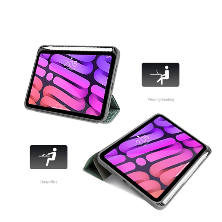 For iPad mini 6 / mini 2024 Mutural YASHI Series Cloth Pattern Texture Horizontal Flip Tablet Case(Blue) - free shipping - PMC TechLife - Order now!