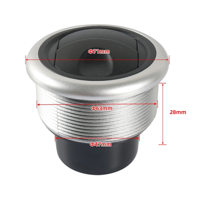 A5681-02 71mm RV Universal Air-conditioning Outlet, Hole Size: 63mm - Air Conditioning System by PMC TechLife | Online Shopping South Africa | PMC TechLife | Buy Now Pay Later Mobicred