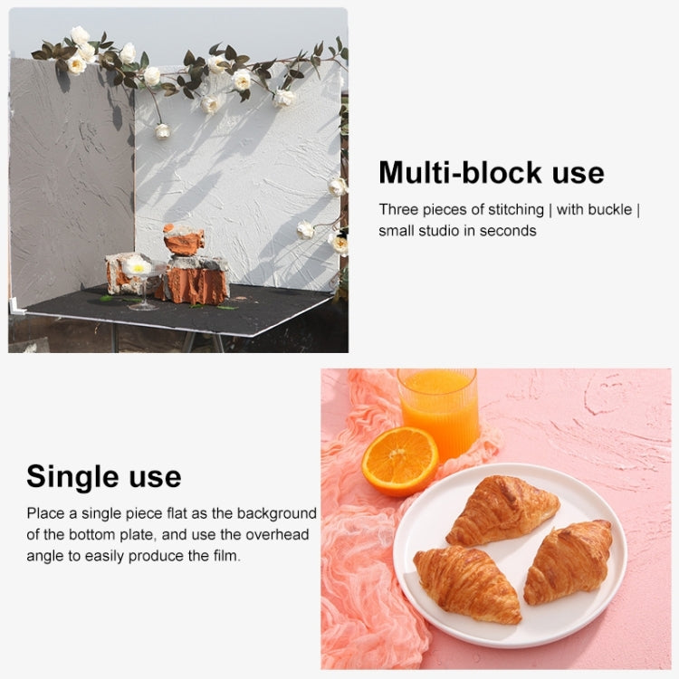 60 x 60cm Retro PVC Cement Texture Board Photography Backdrops Board(White) - Brick Wall by PMC TechLife | Online Shopping South Africa | PMC TechLife | Buy Now Pay Later Mobicred