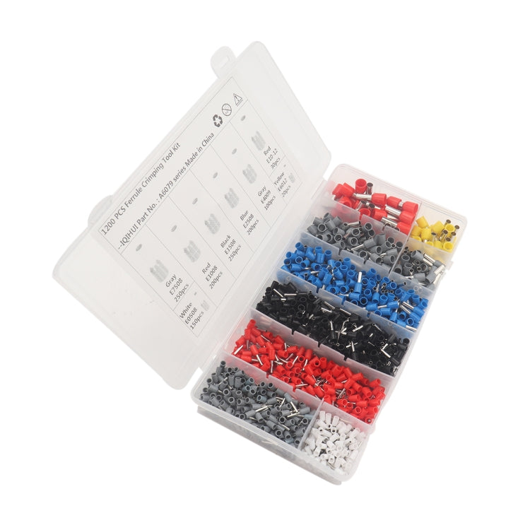 A6079 1200 in 1 Needle-shaped Tubular Cold-pressed Terminal - Booster Cable & Clip by PMC TechLife | Online Shopping South Africa | PMC TechLife | Buy Now Pay Later Mobicred