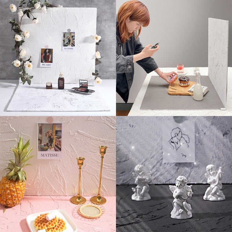 80 x 60cm Retro PVC Cement Texture Board Photography Backdrops Board(Soot Pink) - Brick Wall by PMC TechLife | Online Shopping South Africa | PMC TechLife | Buy Now Pay Later Mobicred