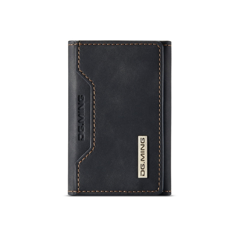 DG.MING M2 Series 3-Fold Card Bag(Black) - Card & Passport Bags by DG.MING | Online Shopping South Africa | PMC TechLife