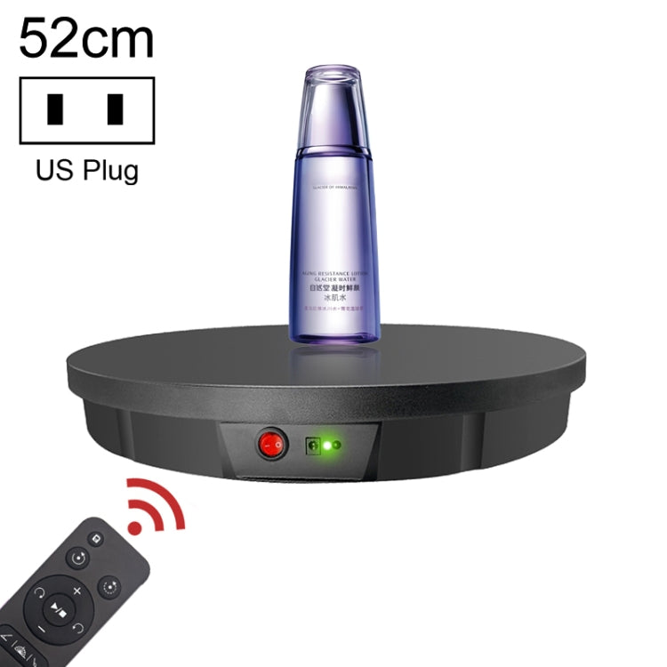 52cm Remote Control Electric Rotating Turntable Display Stand Video Shooting Props Turntable, Charging Power, Power Plug:US Plug(Black) - free shipping - PMC TechLife - Order now!