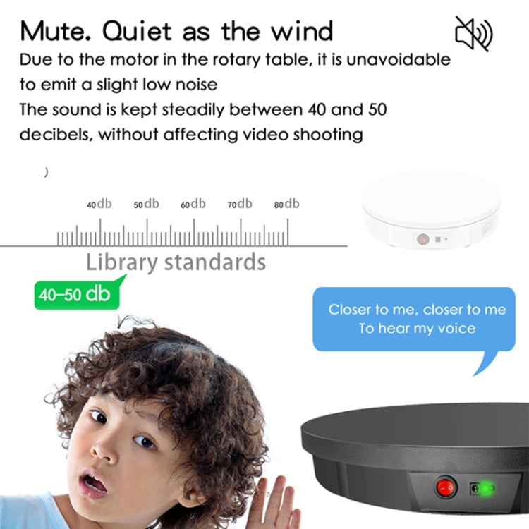 52cm Remote Control Electric Rotating Turntable Display Stand Video Shooting Props Turntable, Charging Power, Power Plug:AU Plug(White) - free shipping - PMC TechLife - Order now!