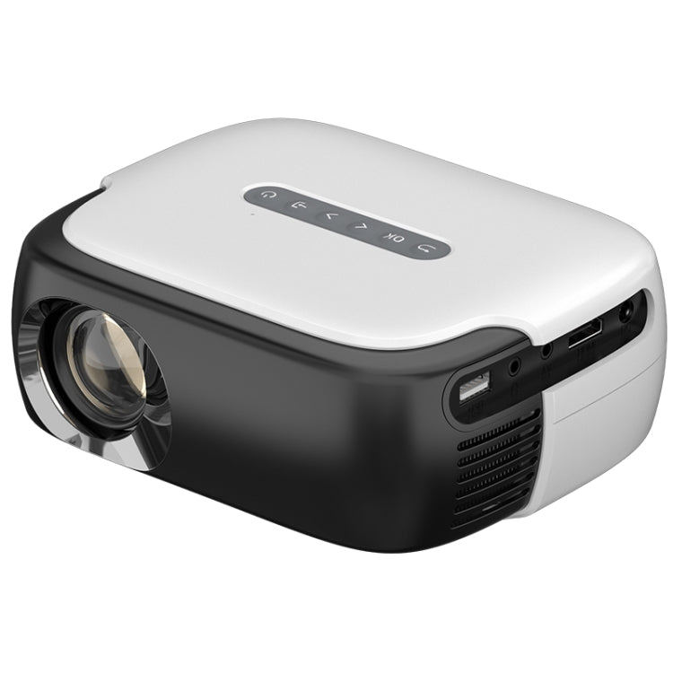 DR-860 1920x1080 1000 Lumens Portable Home Theater LED Projector, Plug Type:EU Plug(Black White) - LED Projector by PMC Jewellery | Online Shopping South Africa | PMC Jewellery | Buy Now Pay Later Mobicred