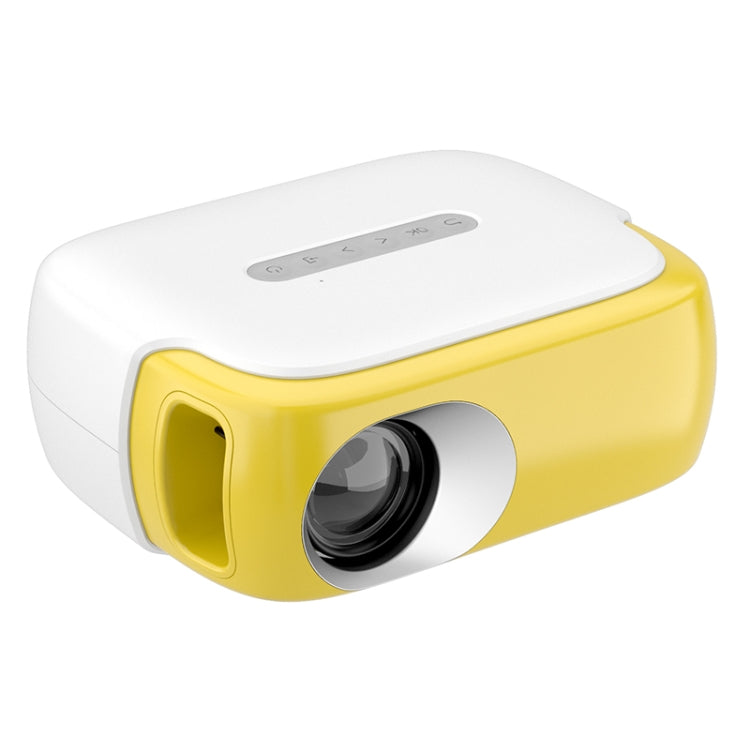 DR-860 1920x1080 1000 Lumens Portable Home Theater LED Projector, Plug Type:AU Plug(Yellow  White) - LED Projector by PMC Jewellery | Online Shopping South Africa | PMC Jewellery | Buy Now Pay Later Mobicred