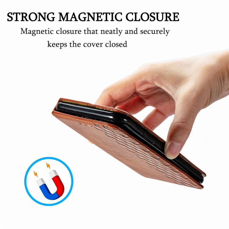 For Doogee N40 Pro Cubic Grid Pressed Horizontal Flip Magnetic Leather Case with Holder & Card Slots & Wallet(Brown) - More Brand by PMC TechLife | Online Shopping South Africa | PMC TechLife | Buy Now Pay Later Mobicred