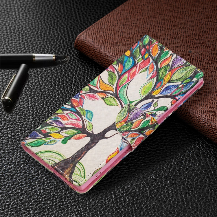 For Samsung Galaxy S22 Ultra 5G Colored Drawing Pattern Horizontal Flip Phone Leather Case with Holder & Card Slots & Wallet(Tree Life) - Galaxy S22 Ultra 5G Cases by PMC Jewellery | Online Shopping South Africa | PMC Jewellery