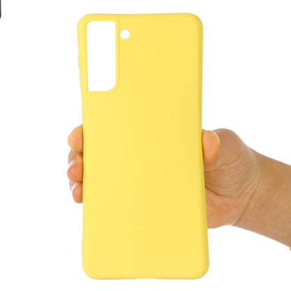 For Samsung Galaxy S22 5G Pure Color Liquid Silicone Shockproof Full Coverage Phone Case(Yellow) - Galaxy S22 5G Cases by PMC Jewellery | Online Shopping South Africa | PMC Jewellery