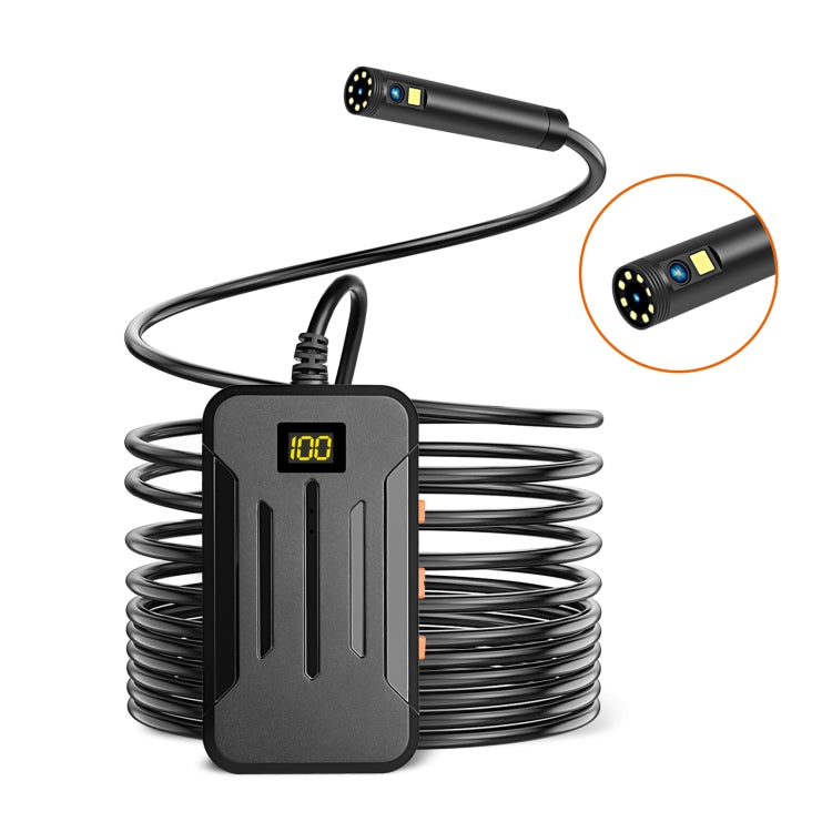 F300 8mm IP68 Waterproof HD Dual Cameras Digital Endoscope, Length:5m Hard Cable(Black) -  by PMC TechLife | Online Shopping South Africa | PMC TechLife | Buy Now Pay Later Mobicred